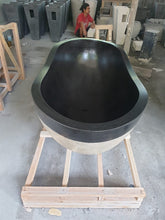 Load image into Gallery viewer, Handcrafted Terrazzo Stone Freestanding Bathtub - Spa Quality (Oval)