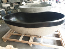 Load image into Gallery viewer, Handcrafted Terrazzo Stone Freestanding Bathtub - Spa Quality (Oval)