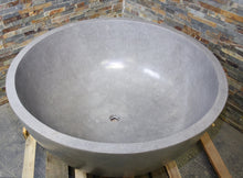 Load image into Gallery viewer, Handcrafted Natural Stone Freestanding Bathtub - Spa Quality (Round)