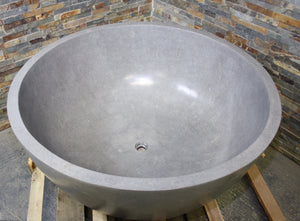 Handcrafted Natural Stone Freestanding Bathtub - Spa Quality (Round)
