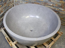 Load image into Gallery viewer, Handcrafted Natural Stone Freestanding Bathtub - Spa Quality (Round)