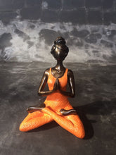 Load image into Gallery viewer, Hand-Painted Young Female in Yoga Pose - Multiple Colors Available