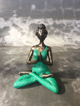 Load image into Gallery viewer, Hand-Painted Young Female in Yoga Pose - Multiple Colors Available