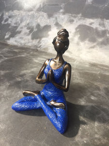 Hand-Painted Young Female in Yoga Pose - Multiple Colors Available