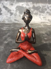 Load image into Gallery viewer, Hand-Painted Young Female in Yoga Pose - Multiple Colors Available