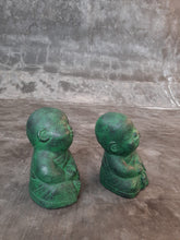 Load image into Gallery viewer, Handpainted Sitting Buddha Figures - Closed Eyes (Set of 2)