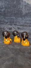 Load image into Gallery viewer, Hand-Painted Set of Three Buddhas - Deaf, Mute, Blind Gestures