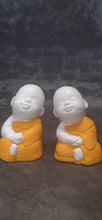 Load image into Gallery viewer, Handpainted Sitting Buddha Figures - Closed Eyes (Set of 2)