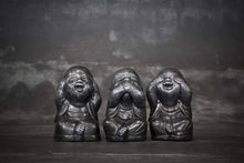 Load image into Gallery viewer, Hand-Painted Set of Three Buddhas - Deaf, Mute, Blind Gestures