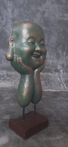 Happy Buddha on a Stand