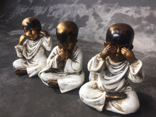 Load image into Gallery viewer, Large Baby Buddha Set of 3 - Blind, Deaf, and Mute Gestures - 22 cm