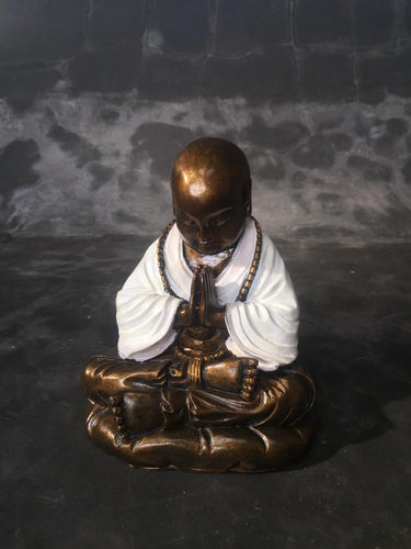 Handpainted Praying Shaolin Buddha - 25 cm