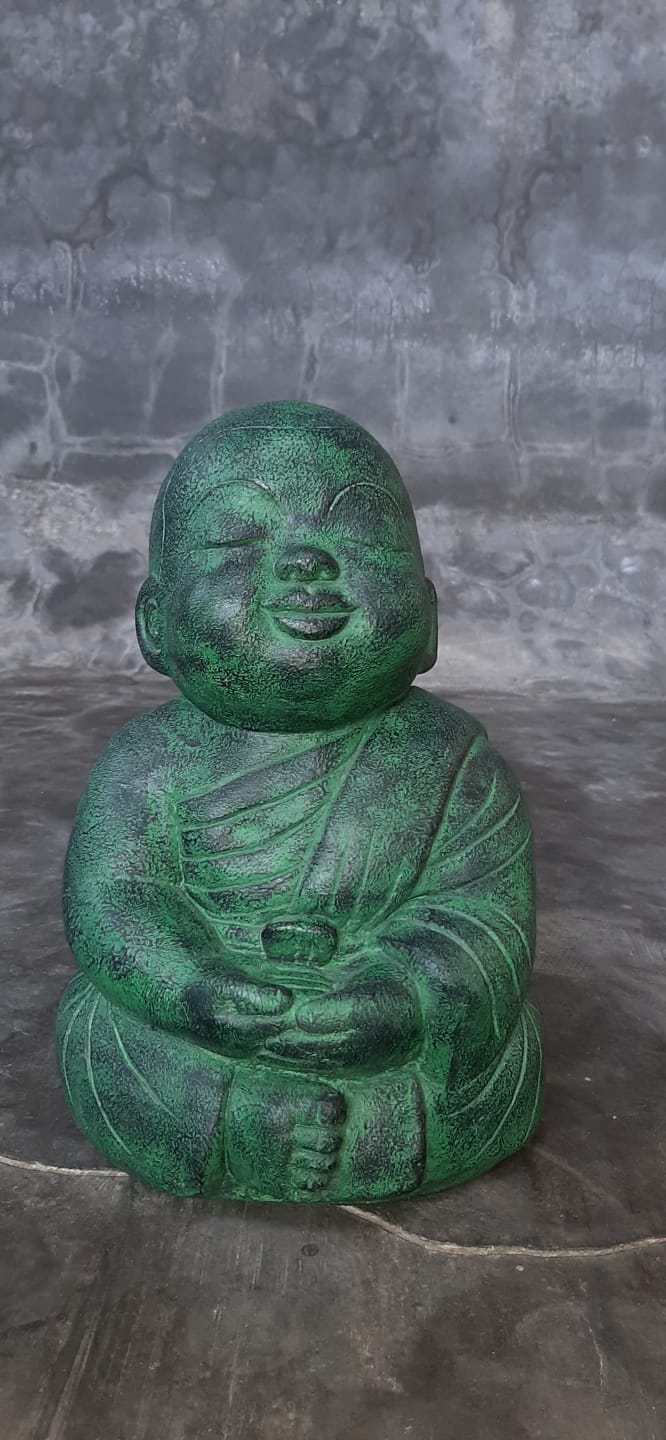 Peaceful Sitting Shaolin Buddha Monk