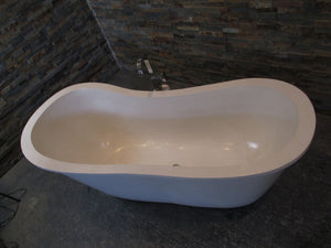 Handcrafted Terrazzo Stone Freestanding Bathtub - Spa Quality (Oval)