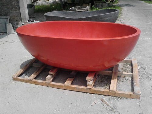 Handcrafted Terrazzo Stone Freestanding Bathtub - Spa Quality (Oval)