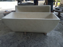 Load image into Gallery viewer, Handcrafted Terrazzo Stone Freestanding Bathtub - Spa Quality (Rectangular)