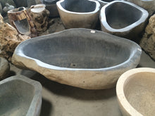 Load image into Gallery viewer, Handcrafted Natural Stone Freestanding Bathtub - Spa Quality (Oval)