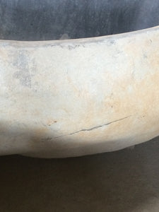 Handcrafted Natural Stone Freestanding Bathtub - Spa Quality (Oval)