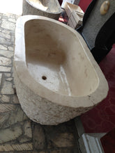 Load image into Gallery viewer, Handcrafted Marble Freestanding Bathtub - Spa Quality (Oval)