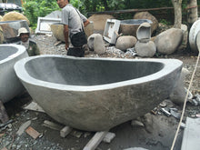 Load image into Gallery viewer, Handcrafted Natural Stone Freestanding Bathtub - Spa Quality (Oval)