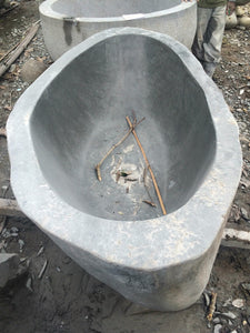 Handcrafted Natural Stone Freestanding Bathtub - Spa Quality (Oval)
