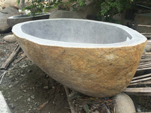 Load image into Gallery viewer, Handcrafted Natural Stone Freestanding Bathtub - Spa Quality