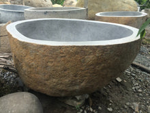 Load image into Gallery viewer, Handcrafted Natural Stone Freestanding Bathtub - Spa Quality