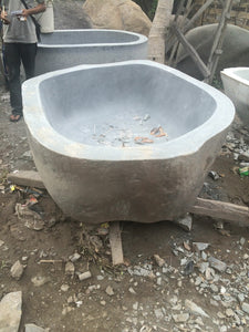 Handcrafted Natural Stone Freestanding Bathtub - Spa Quality