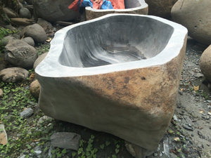 Handcrafted Natural Stone Freestanding Bathtub - Spa Quality