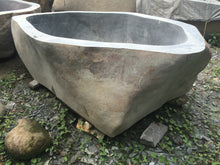 Load image into Gallery viewer, Handcrafted Natural Stone Freestanding Bathtub - Spa Quality
