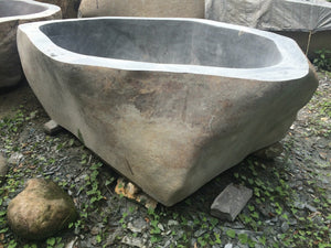 Handcrafted Natural Stone Freestanding Bathtub - Spa Quality