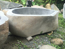 Load image into Gallery viewer, Handcrafted Natural Stone Freestanding Bathtub - Spa Quality