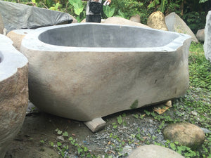 Handcrafted Natural Stone Freestanding Bathtub - Spa Quality