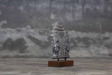 Load image into Gallery viewer, Decorative Cement Relief with Two Buddha Faces on a Base